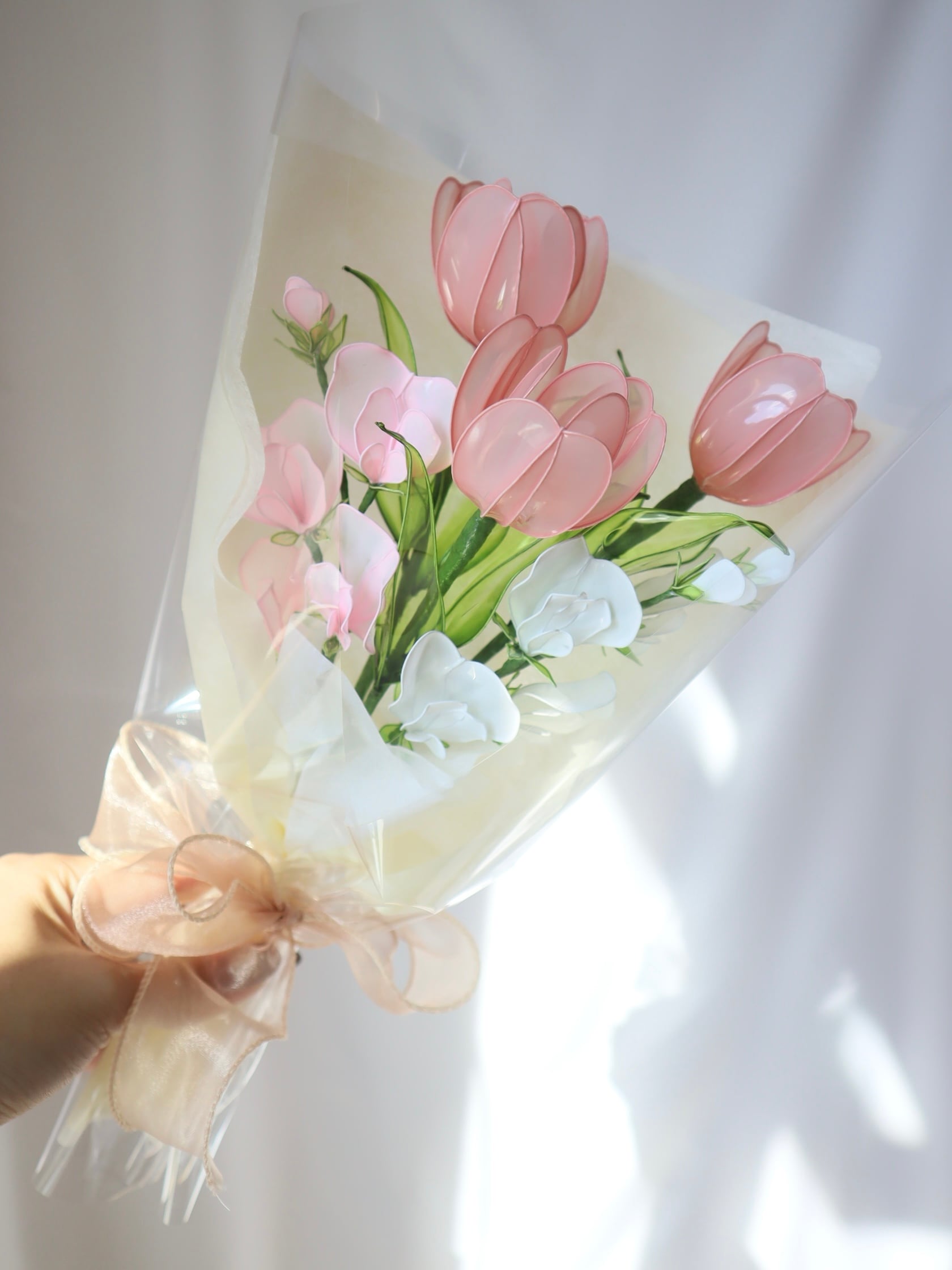【チューリップの花束】特別限定版 チューリップ3本花束 | turtle/枯れない花屋