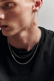 【round skin necklace】 / SILVER
