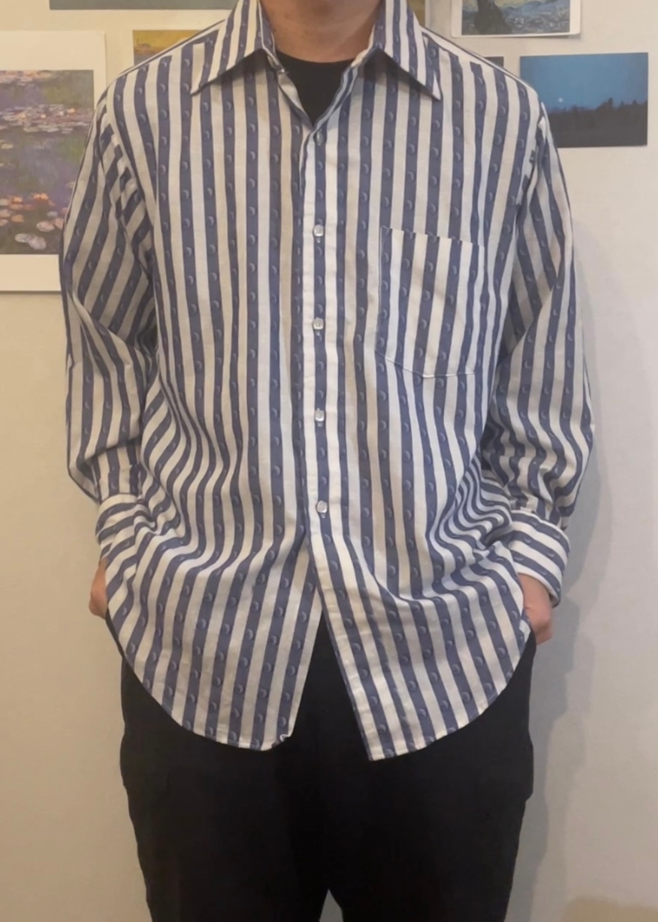 60~70s / Vintage / VAN HEUSEN / Jacquard patterned shirts