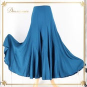 フラメンコ 衣装 チャコット Chacott ファルダ スカート 無地 青 青緑 緑 レッスン 練習着 ペチコート 社交ダンス ブルー系 グリーン系 日本製 フィット感 カジュアル 軽量 ストレッチ スカート ダンスウェア おしゃれ フラメンコ練習 ステージ衣装 上品