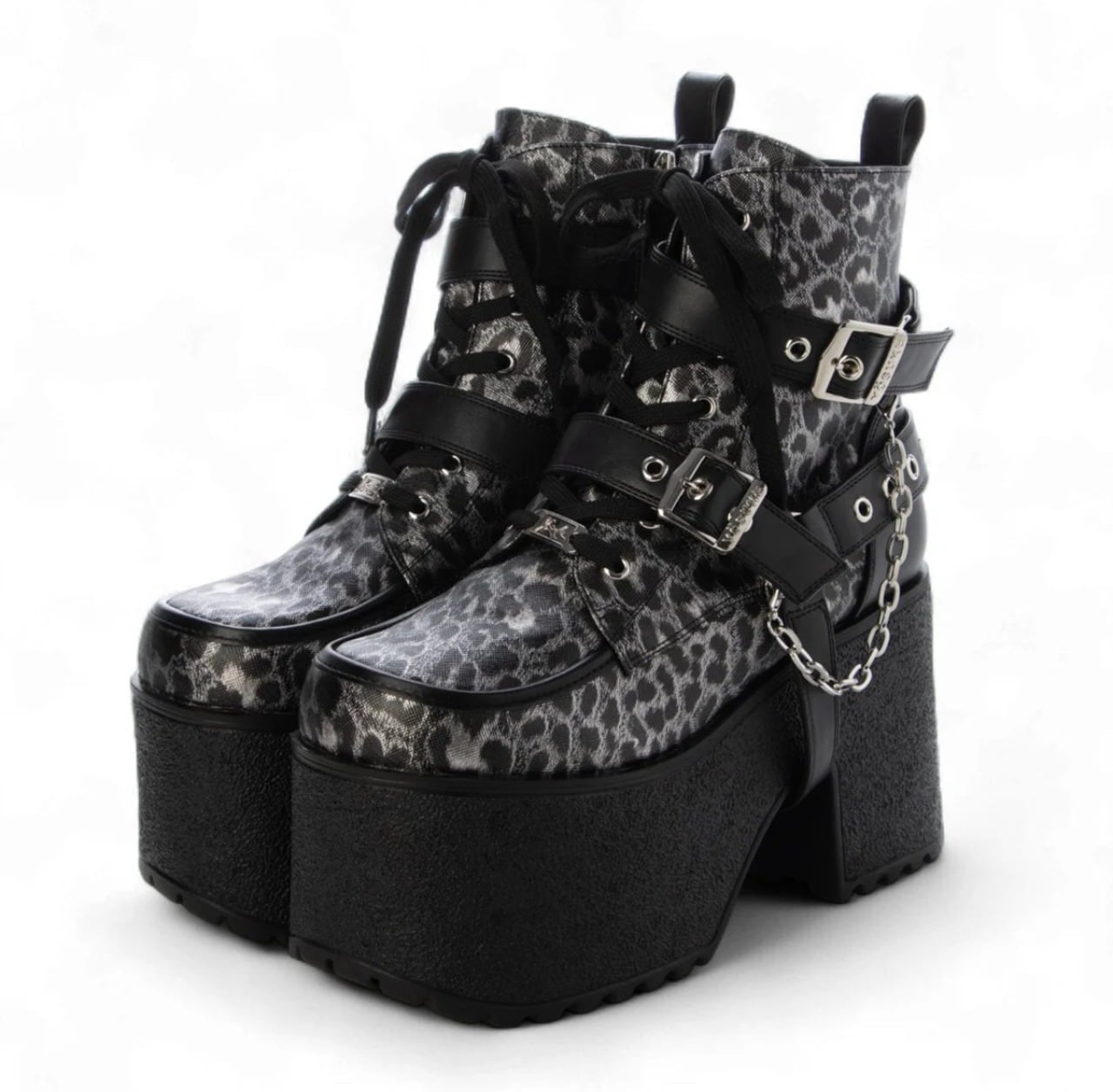 【YOSUKE】メンズ 4468044 厚底ブーツ （シルバーコンビ）ヨースケ サブカル 地雷系