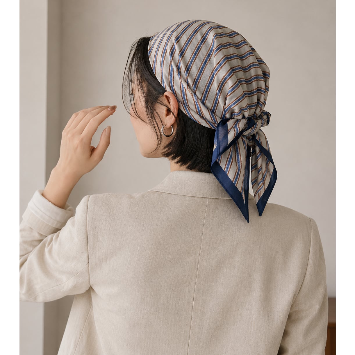 stripe scarf k-0108