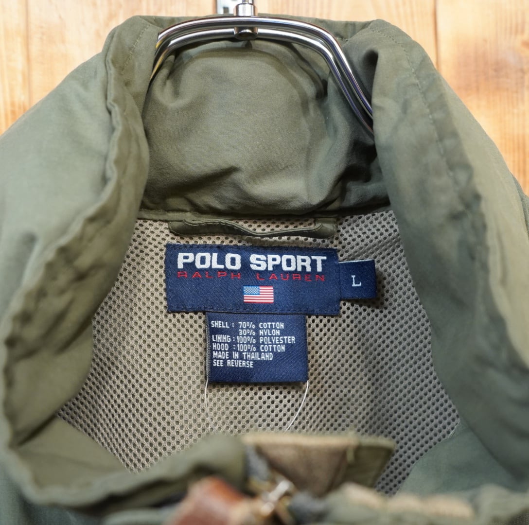90s POLOSPORT ralphlauren マウンテンジャケット L/オリーブ イエロー