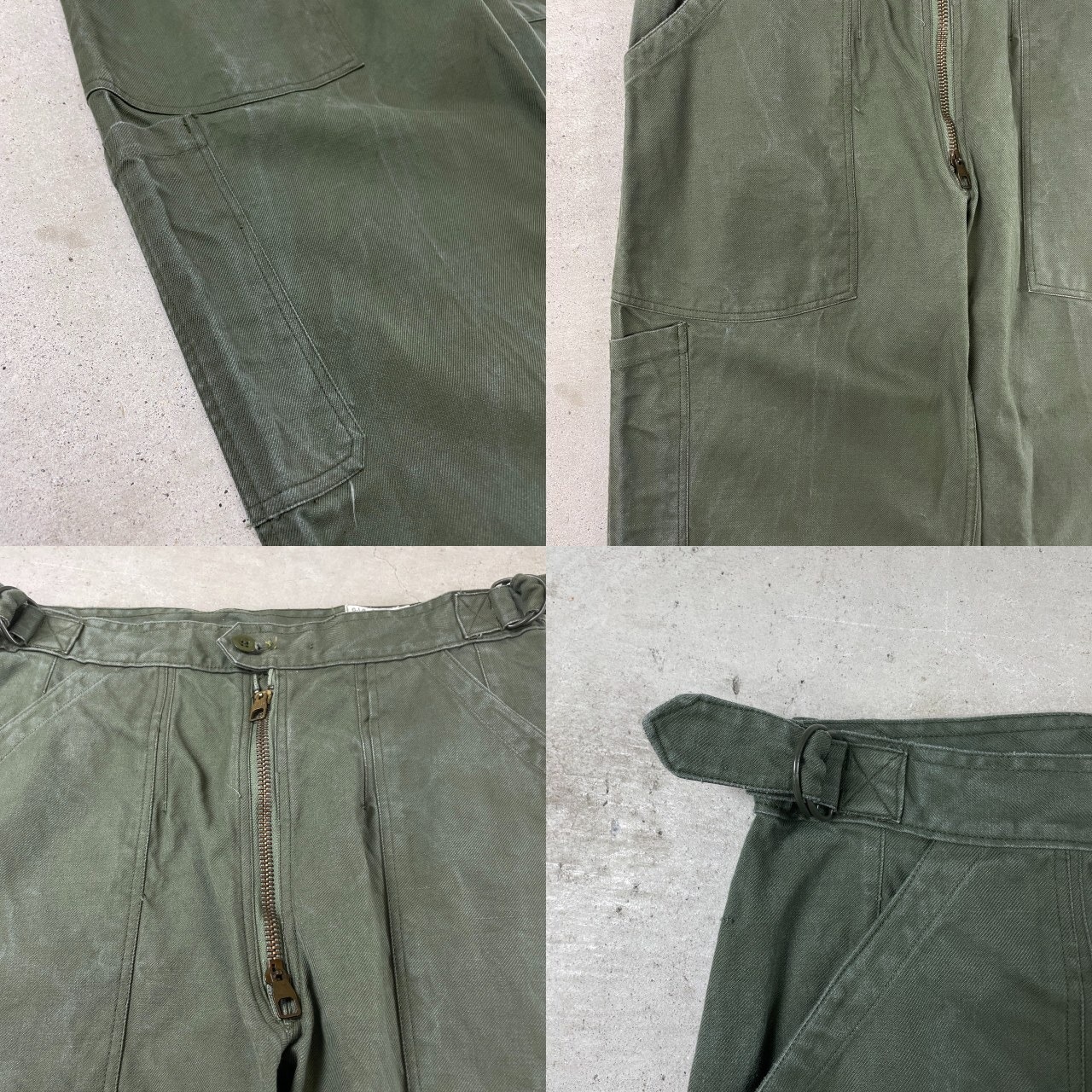 60年代 フランス軍 AIR FORCE メカニックパンツ ユーロミリタリー 