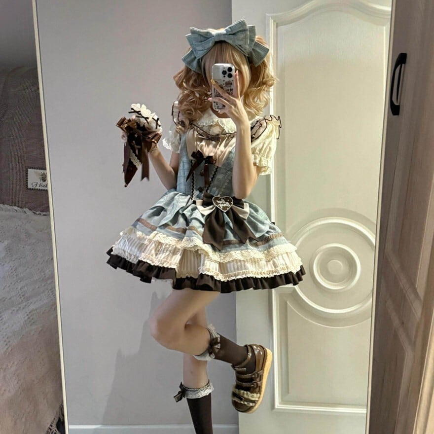 ロリータファッション 甘ロリミントチョコワンピース | ロリィタ
