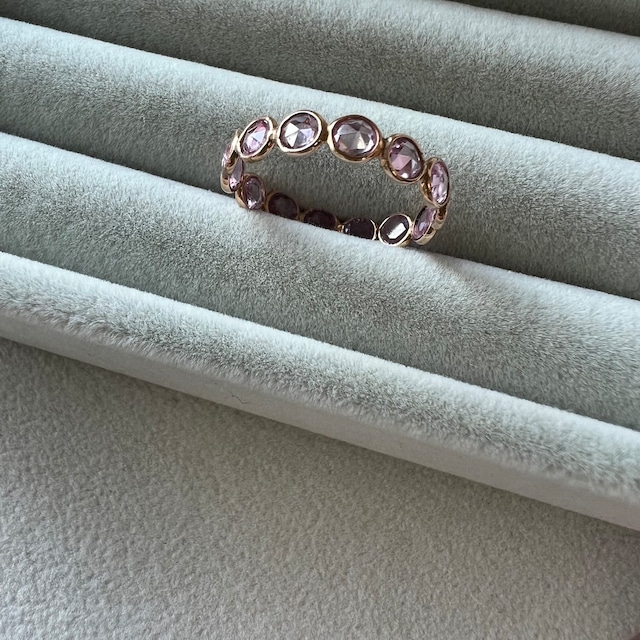 Pink Eternity Ring / #12.5