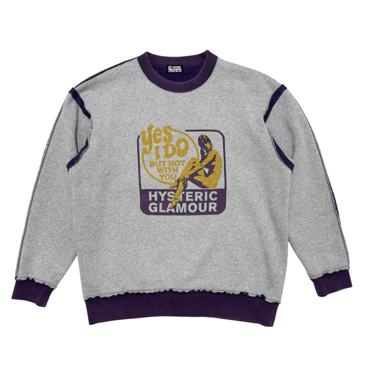 古着 ヒステリックグラマー スウェットトレーナー クリーニング済み HYSTERIC GLAMOUR カットオフ ヒスガール メンズ実寸L相当