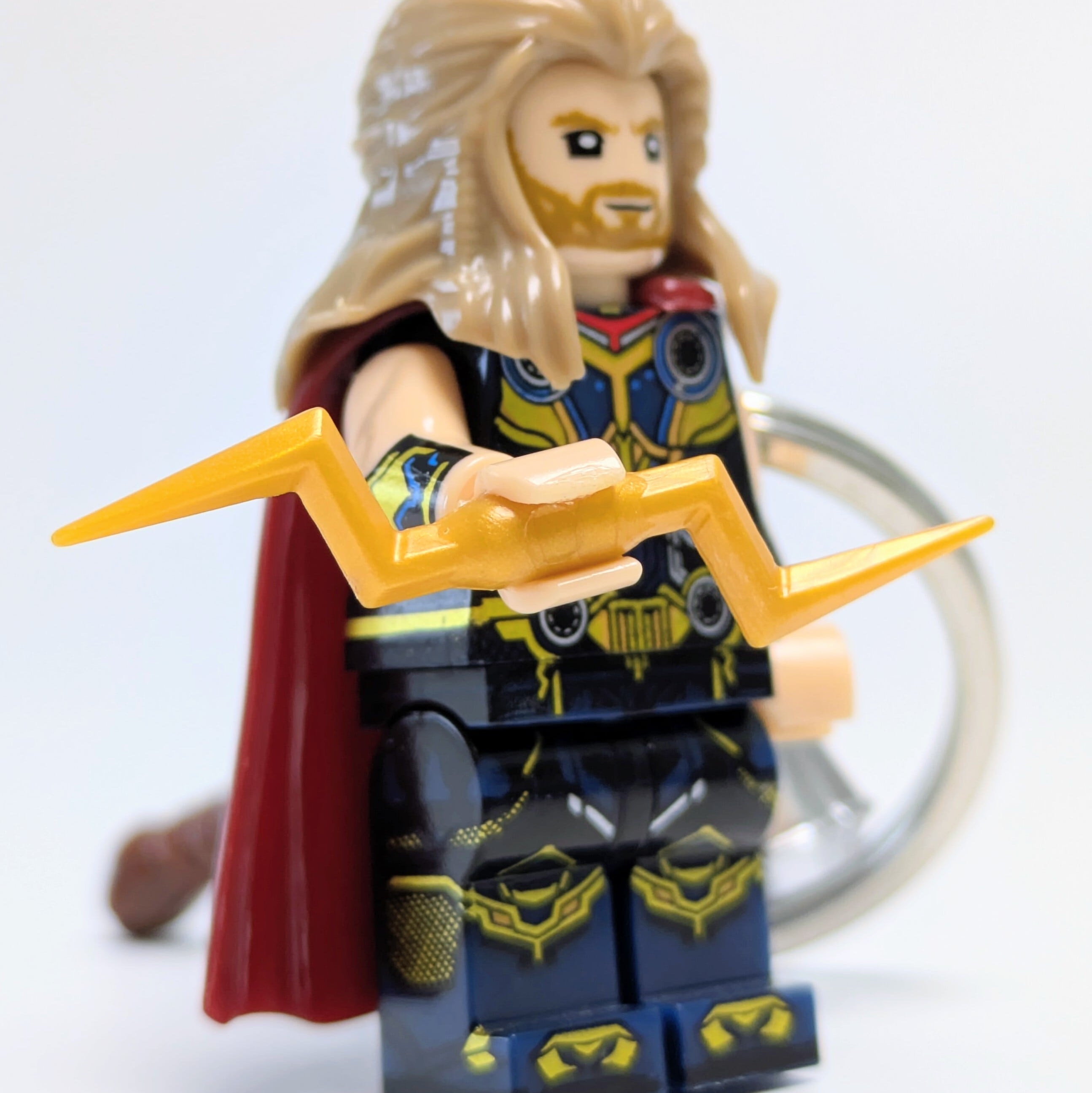 ★ブロックフィギュアキーホルダー★【 The Mighty Thor マイティ・ソー 】アベンジャーズ / MARVEL〚アメリカン雑貨 アメトイ〛