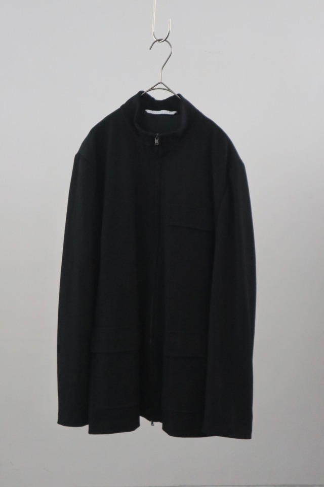 Euro double-zip stand-collar jacket