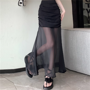 【送料無料】 スカート 2色 ロングスカート マキシスカート ロング マキシ丈 フレア Aライン シンプル 透け感 シースルー 異素材ドッキング ドッキング 薄手 かわいい 大人可愛い きれいめ カジュアル 大人 上品 おしゃれ お洒落 レトロ こなれ感 コンサバ系 抜け感 モード系 エレガント レディライク 無地 夏 誕生日会 20代 30代 40代 レディース 女性用 ママ服 お出かけ お呼ばれ パーティー お茶会 女子会 授業参観 ファッション 結婚式 二次会 コーデ スタイル 体型カバー 定番