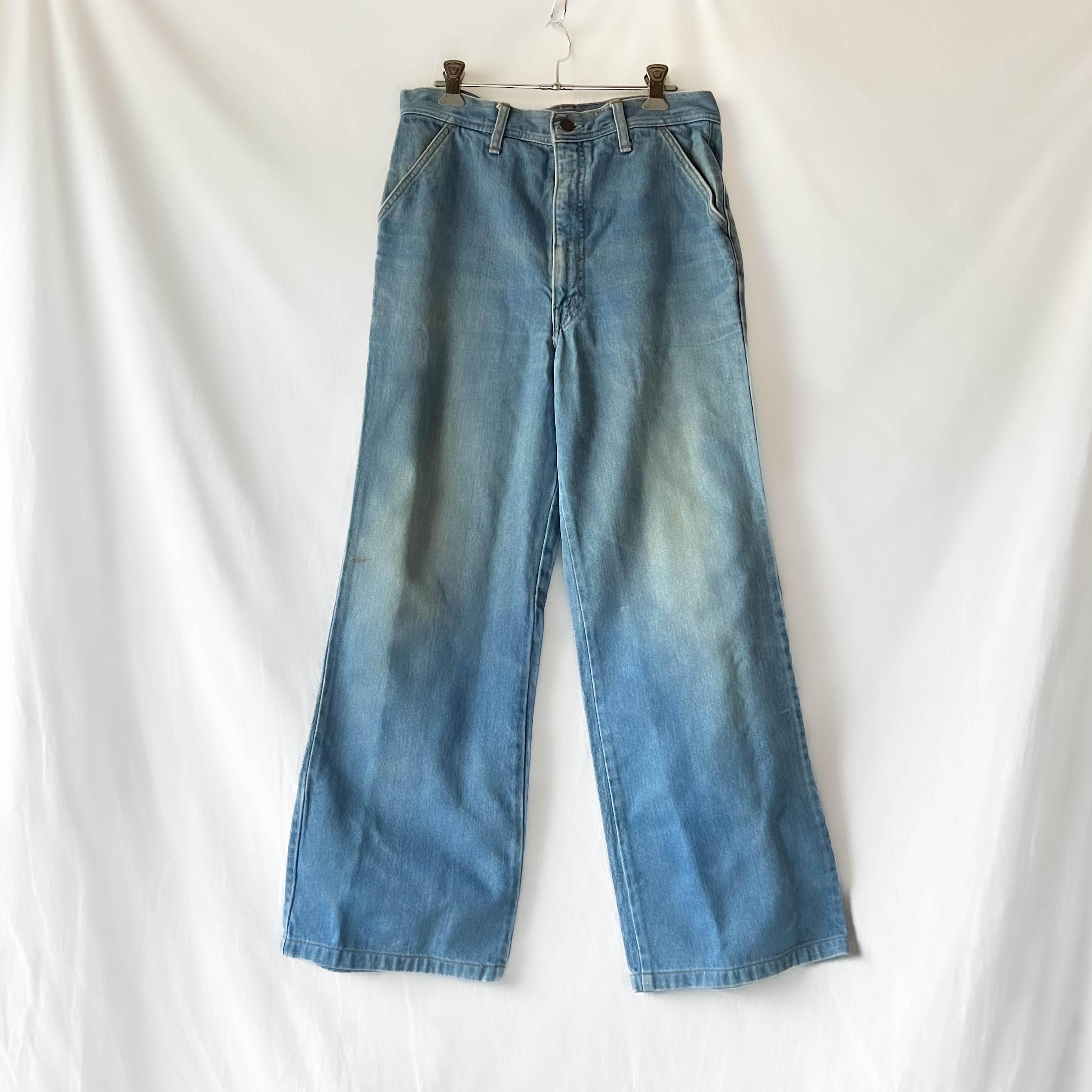 70s “Big john” flared denim pants 70年代 ビッグジョン フレアデニム ...