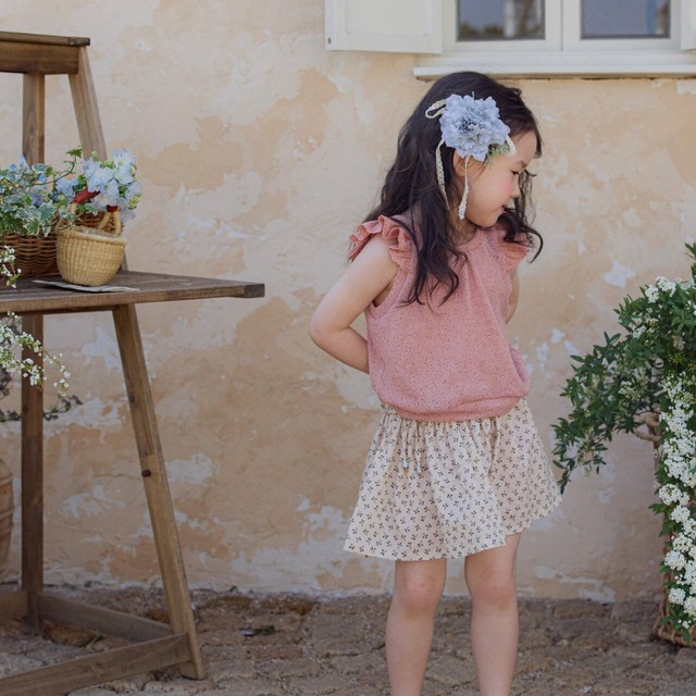 【25%off】Cinnamon TOP  /Puella FLO  /coral (120)