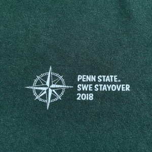 【USA古着】PENN STATE カレッジ Tシャツ ペンシルバニア州立大学 体験学習 ワンポイントロゴ バックプリント 半袖 XL相当 ディープグリーン 深緑 US古着