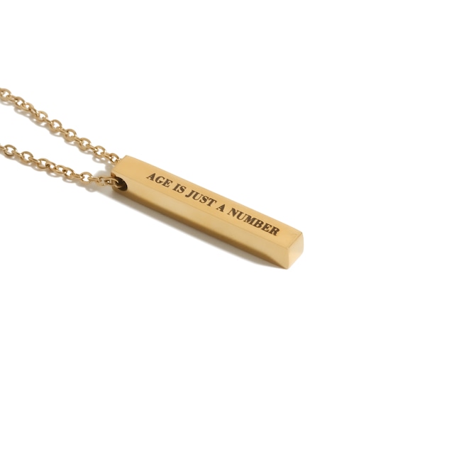 316L Bar Necklace Gold