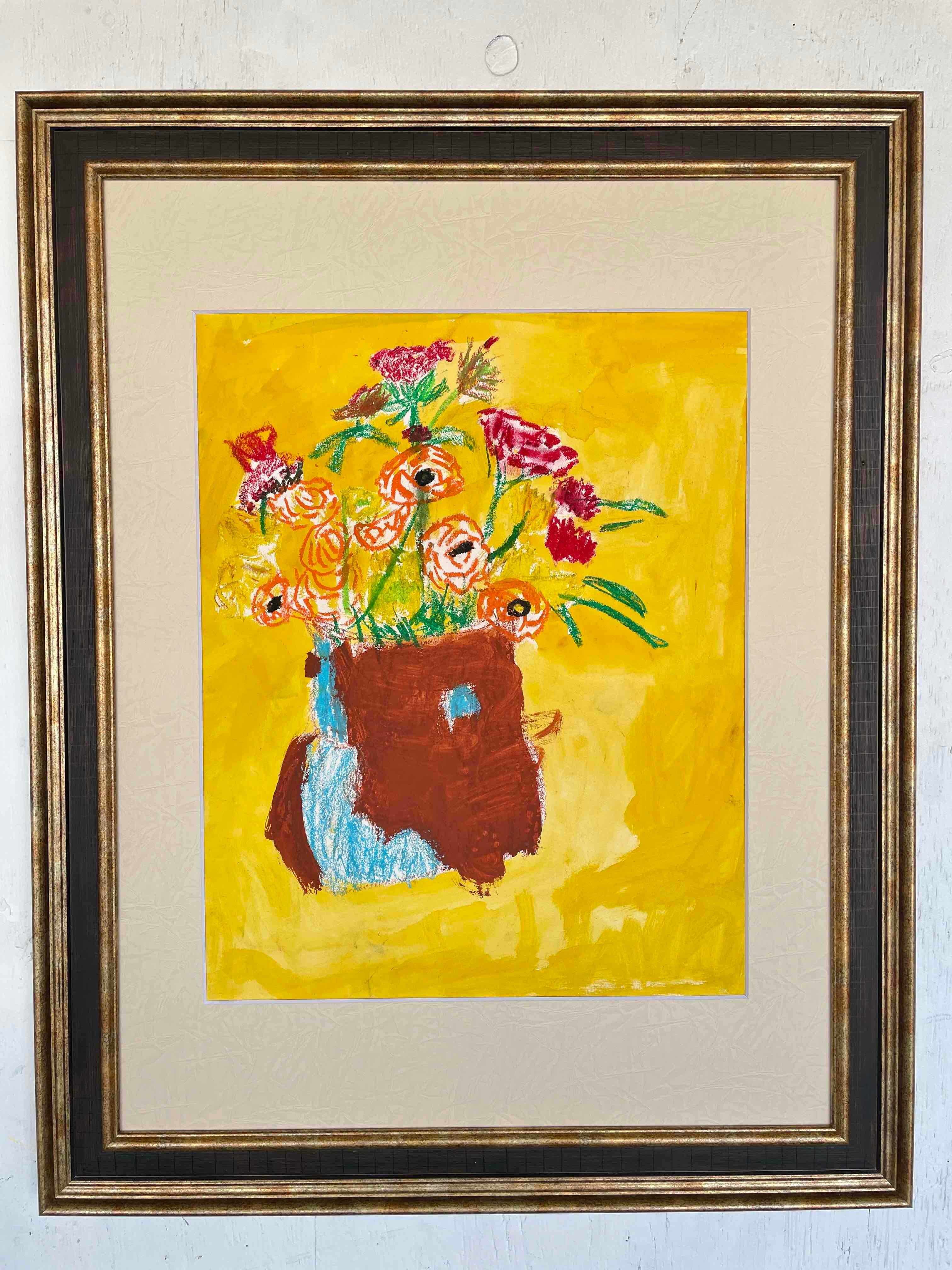 現代水墨画家 絵師白道 「Flying Bonsai （Pink）」直筆作品 証明書