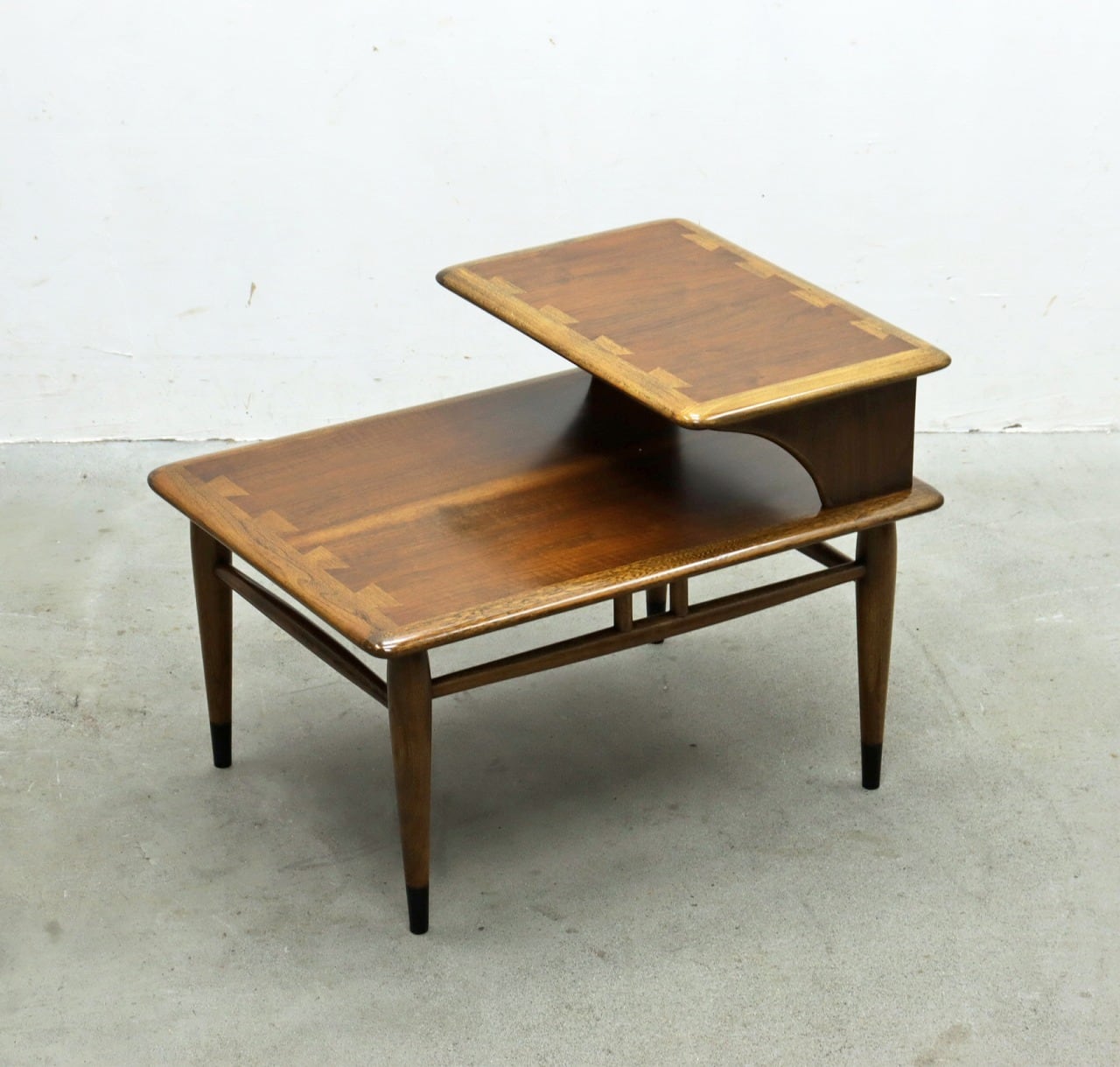 U.S. LANE レーン Acclamim 2段 ウォールナット サイドテーブル ヴィンテージ 台 PIK30187