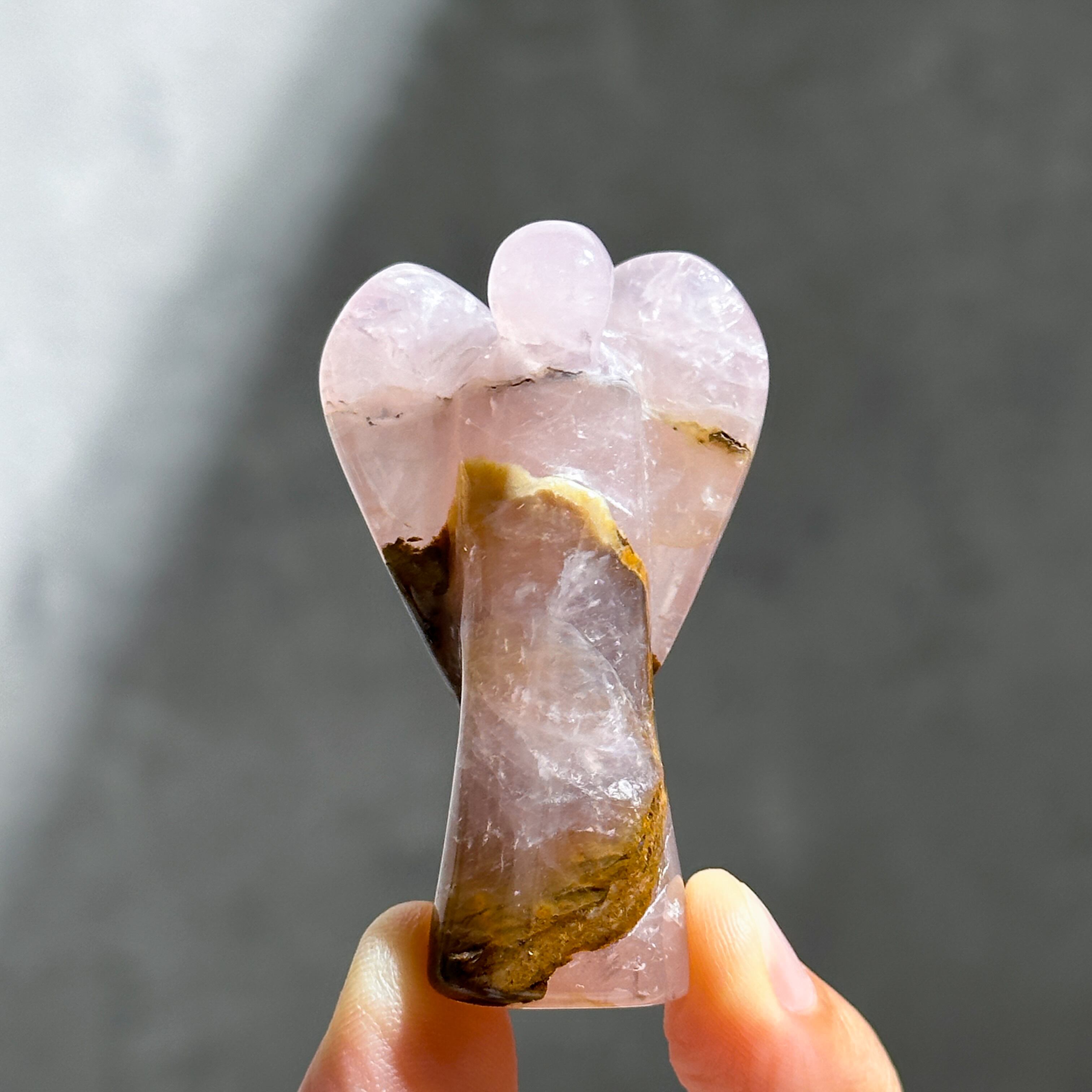 ゴールデンヒーラー×ローズクォーツ ミディアムエンジェル 04◇ Golden