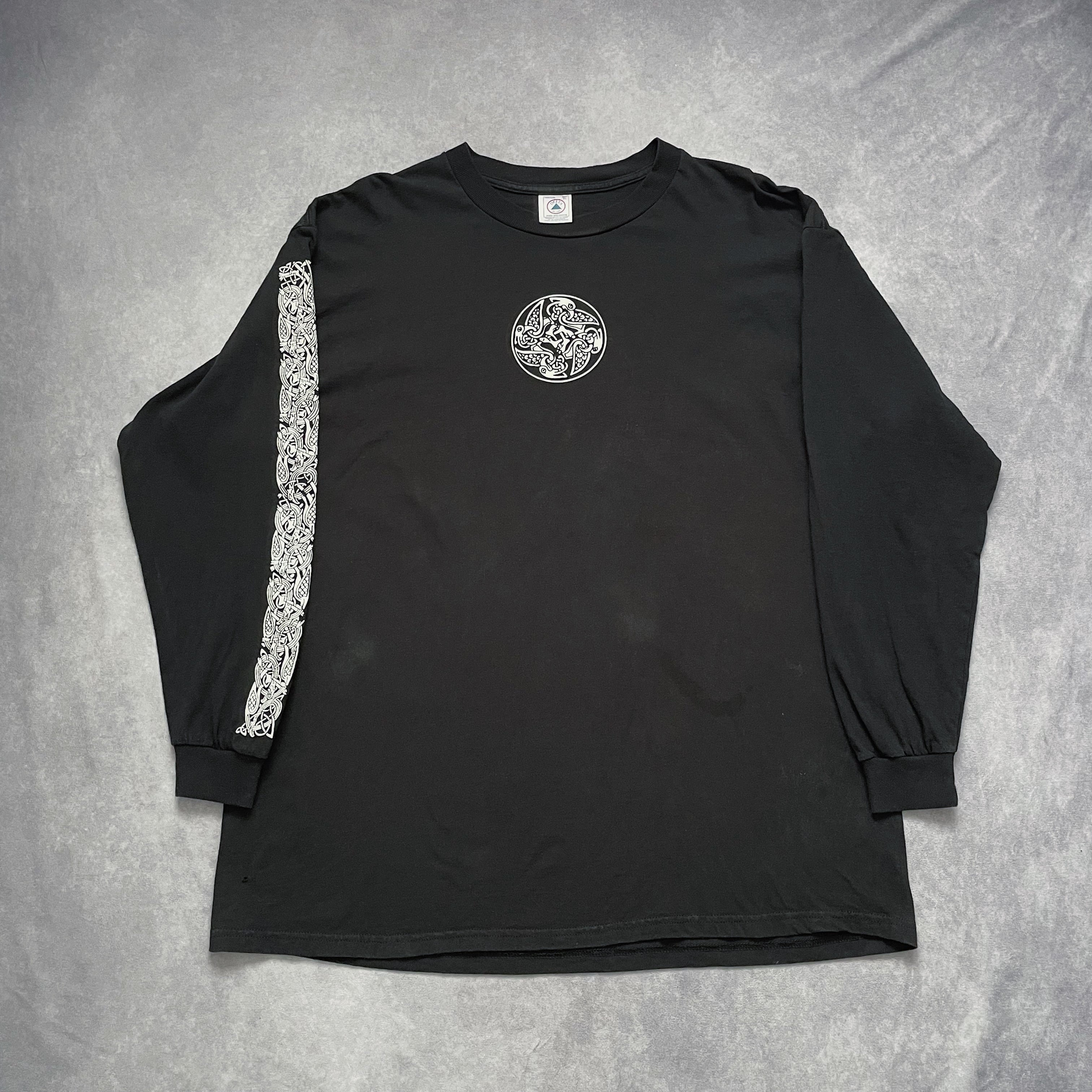 ケルト模様 ブラック ロングスリーブTシャツ　fashion victim 00s FASHION VICTIM L/S “ケルト柄” | Avalon -vintage-