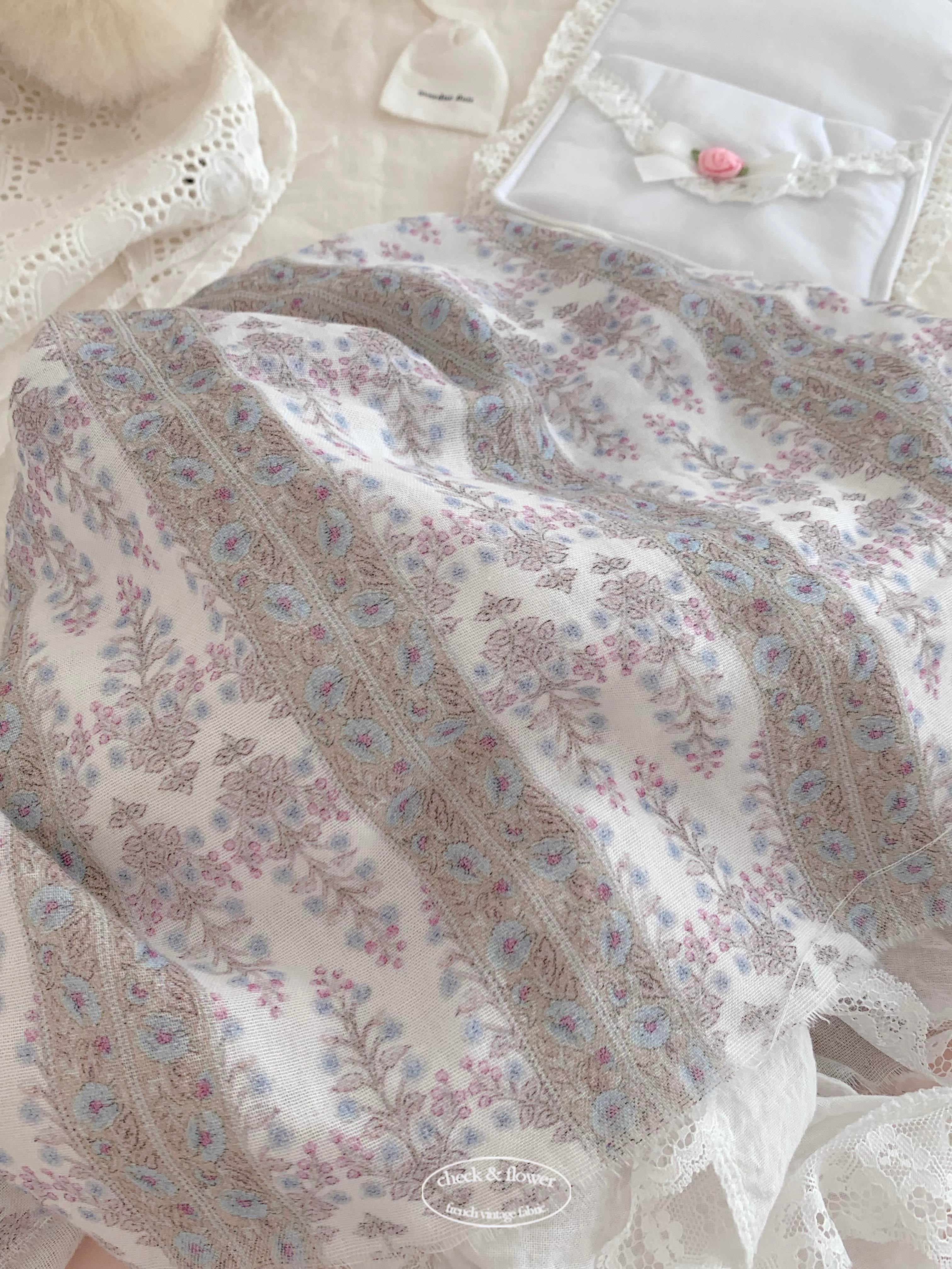 【終了】エスニックペイズリー インディ 二重ガーゼ