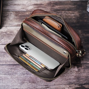 2Way Genuine Leather Clutch Shoulder Bag / 2ウェイ 本革 レザー クラッチ ショルダー バッグ