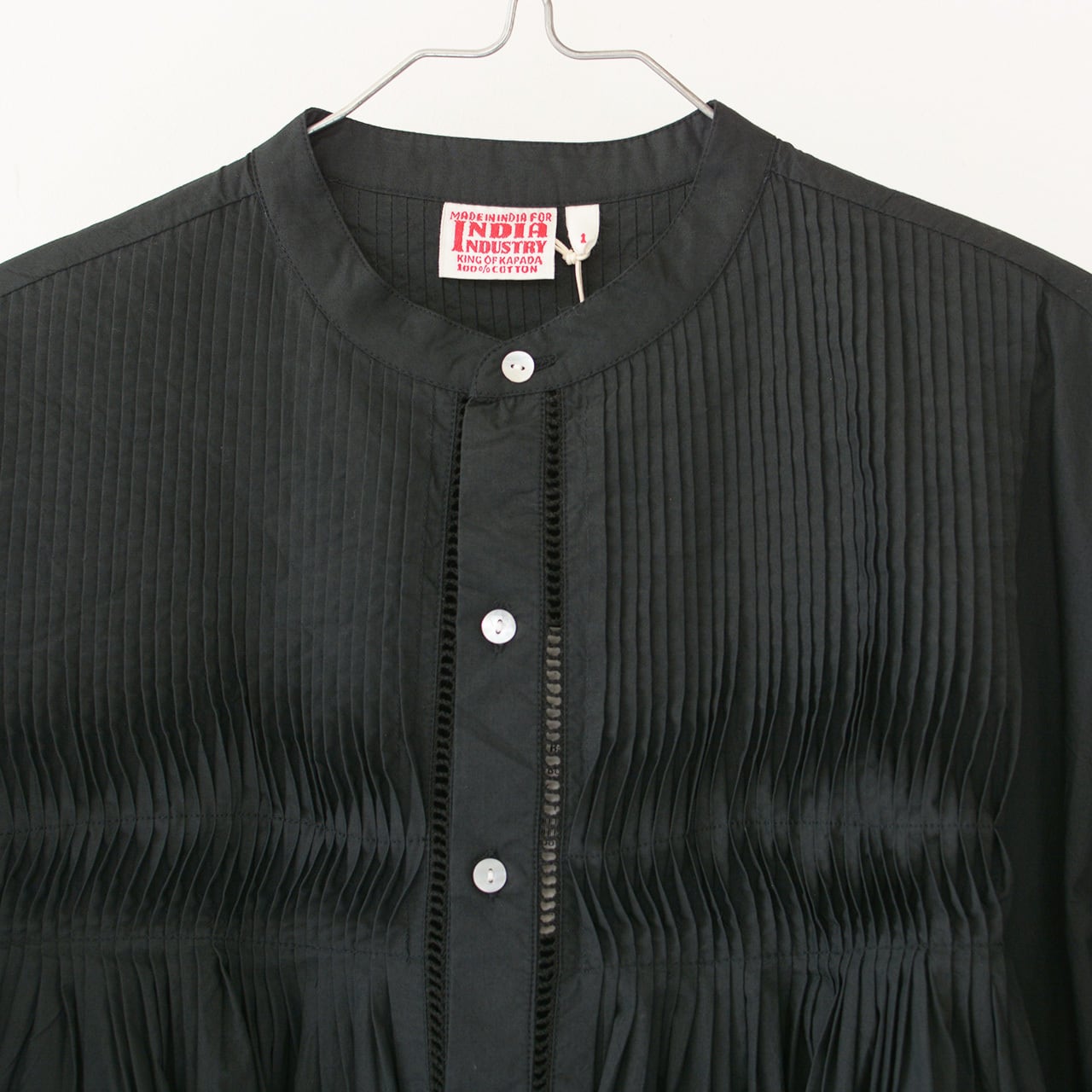 INDIA INDUSTRY [インディアインダストリー] Baran PIN TUCK SHIRT [ND