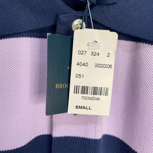 タグ付き未使用　Brooks Brothers グラデーションボーダーポロシャツ