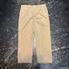 80s US.NAVY 米軍 実物 チノパンツ トラウザーズ 37L表記 W94cm ヴィンテージ ミリタリー コットンポリ ベージュ アメカジ L相当 USA製