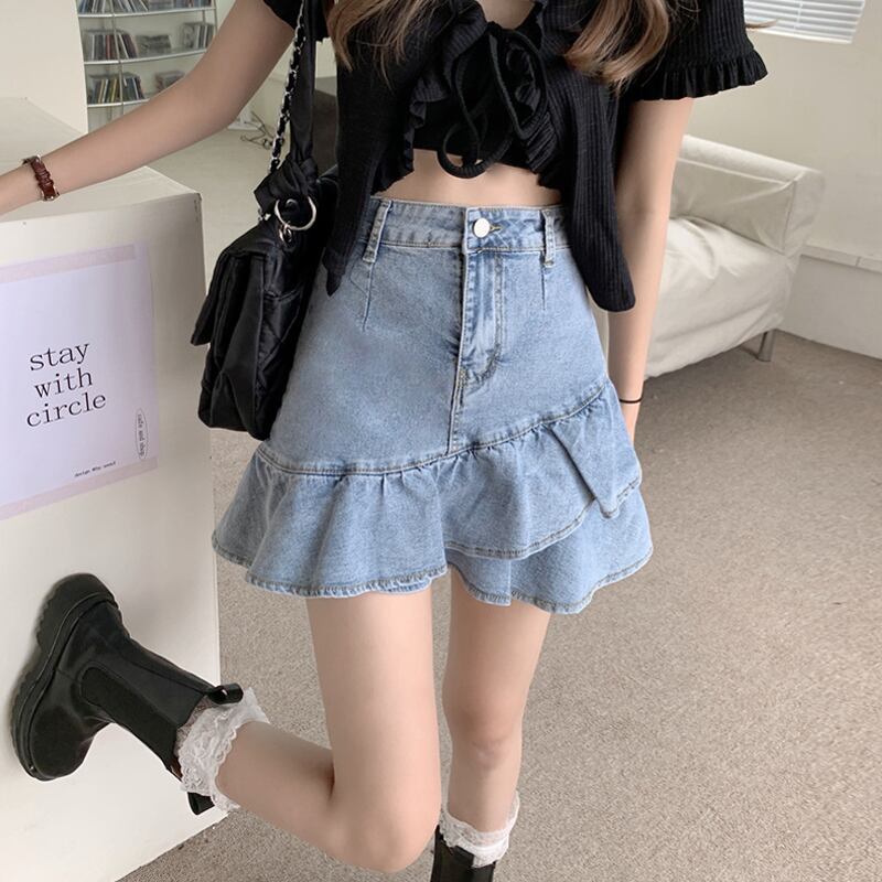 スカート サマーショートウェストAライン 夏物 スーパーモール84911511380