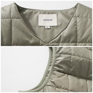 Quilted snap button vest 1533