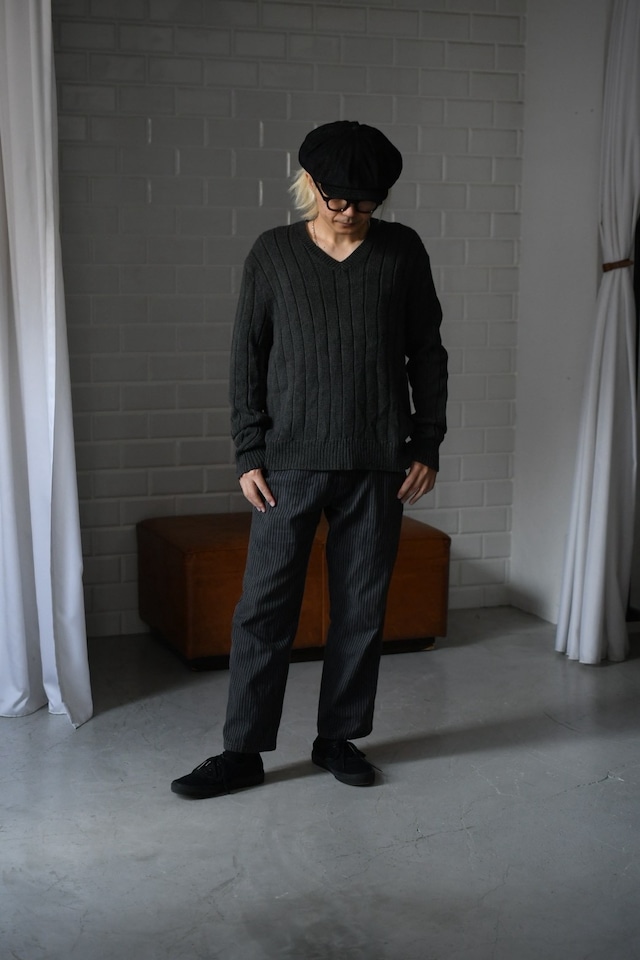 OK／90's "polo by Ralph Lauren" Vneck cotton knit