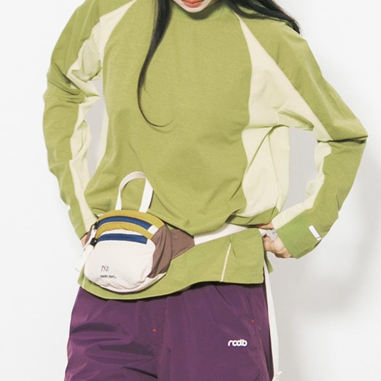 カラーブロッキングプルオーバー C01096