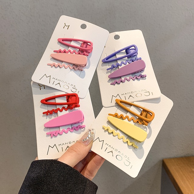 カラーヘアピン ハートサイドアクセサリー 大人ガーリー スウィート キュート カジュアル ブラック・アイド・ピーズ8017816261