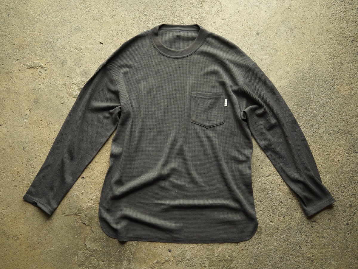 MCS-13 AXIO wool waffle 5seams long sleeve tee | mannenro 迷迭香