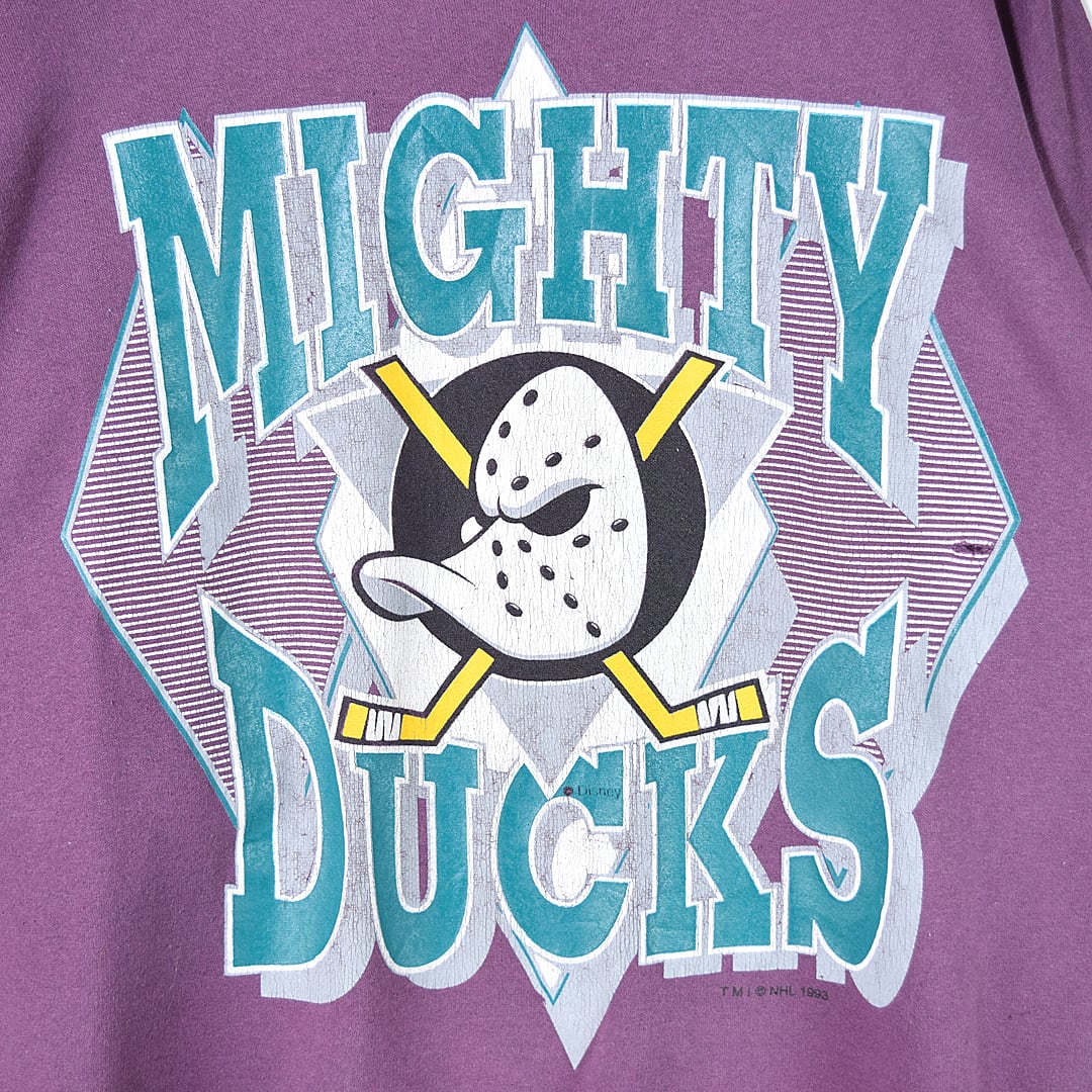90s NHL マイティーダックス ヴィンテージスウェット パープル 90s NHL マイティーダックス ヴィンテージスウェット パープル