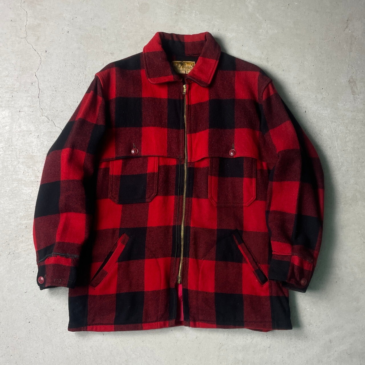 60年代 L.L.Bean 筆記体ロゴ マッキーノジャケット ウールジャケット 