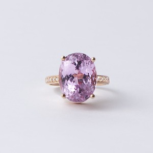 【One of a kind】Kunzite x Diamond x 18KPG