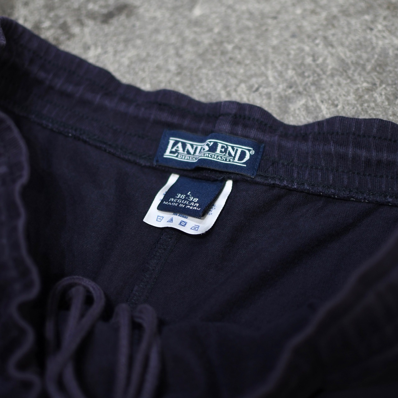 LANDS' END faded wide sweat pants