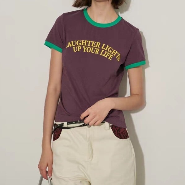 クルーネック ショートスリーブ Tシャツ L1378