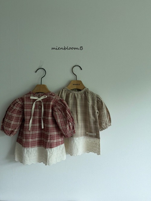 mien bloom B［取寄］lace check onepiece 26autumn