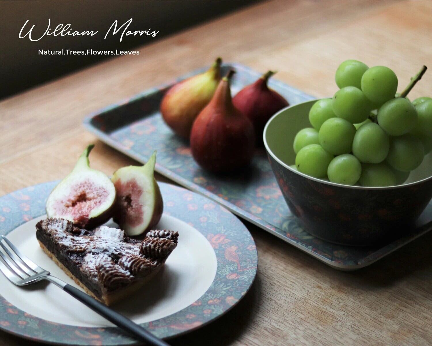 ウィリアム・モリスデザイン ボウル3点セット× 2 William Morris］ウィリアム・モリス パスタ皿、ボウル、トレー