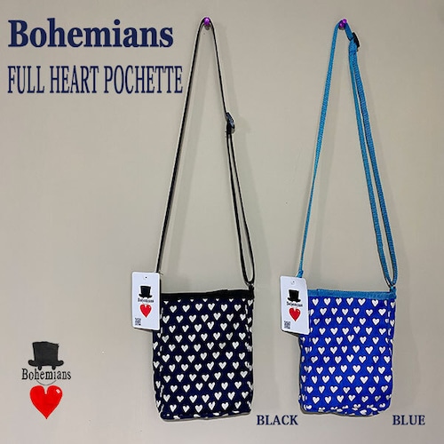 FULL HEART CANVAS POCHETTE フルハート ポシェット スマホバック BOHEMIANS ボヘミアンズ 日本製