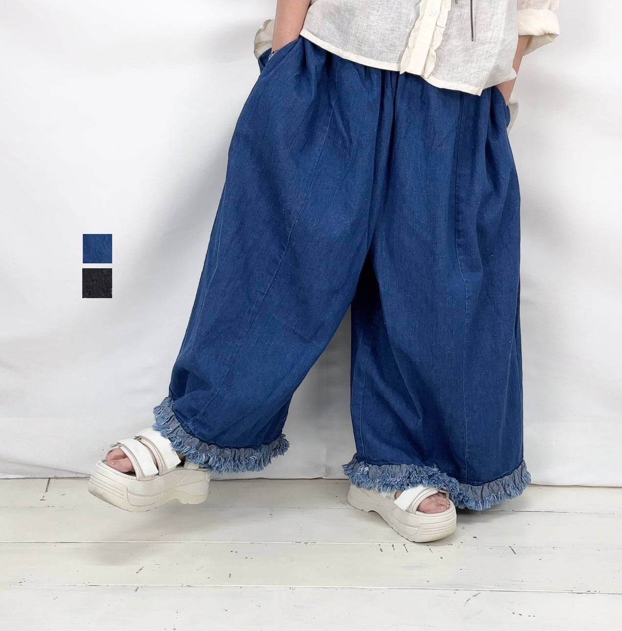 LABORATORY】フリルデニムパンツ / LA472 | syozikiya online shop