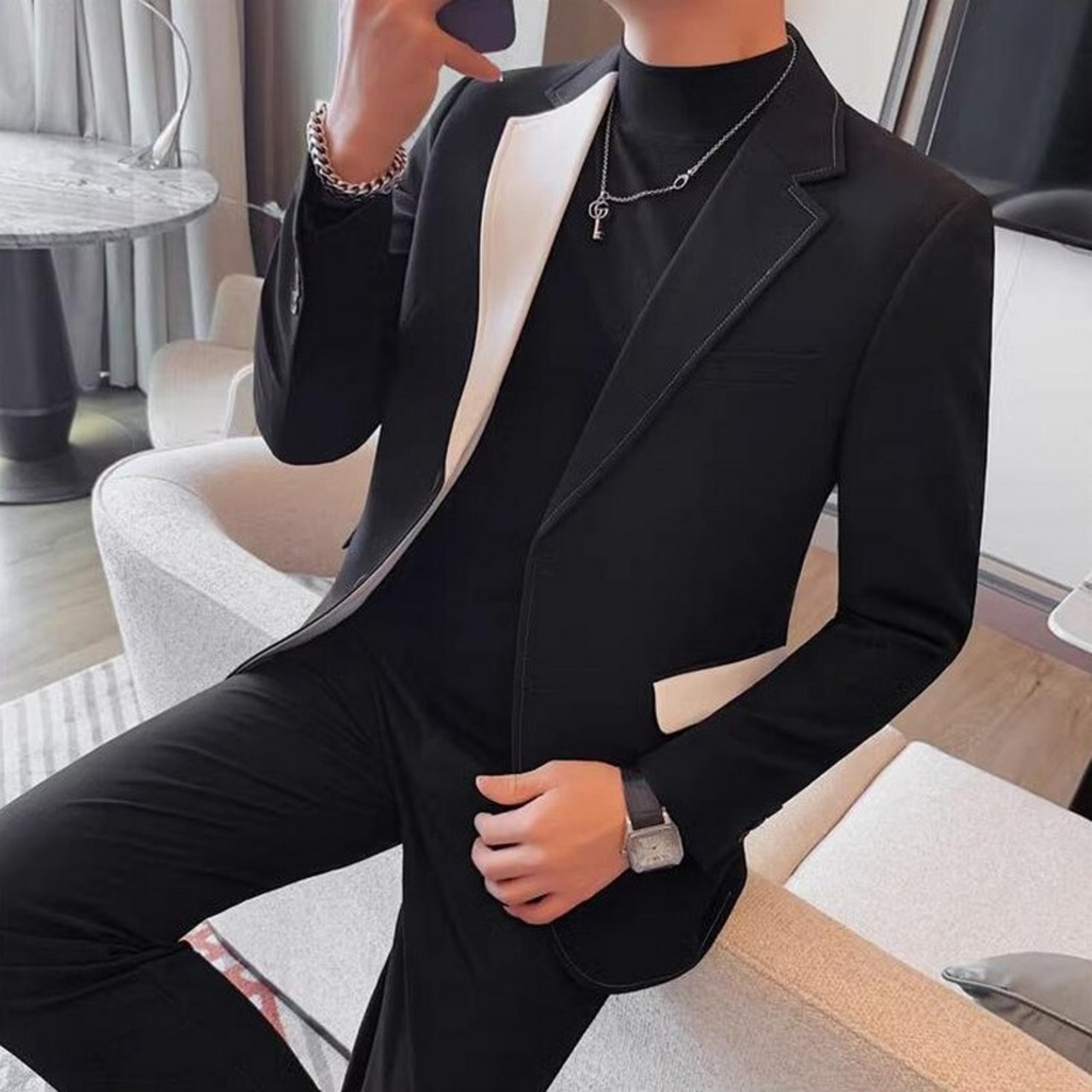 block suit jacket 00212