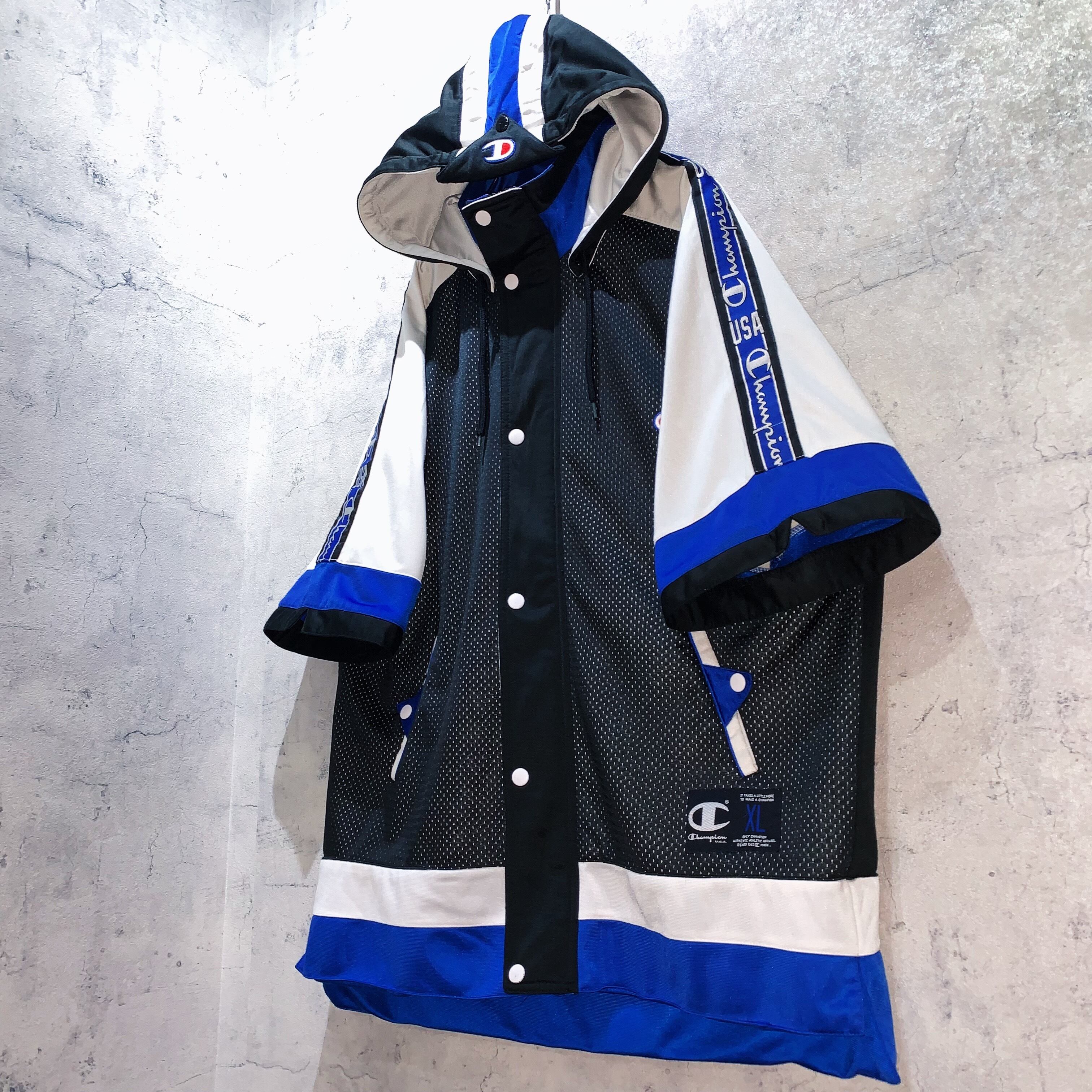 〔希少〕90s Champion track jacket Blue×Black