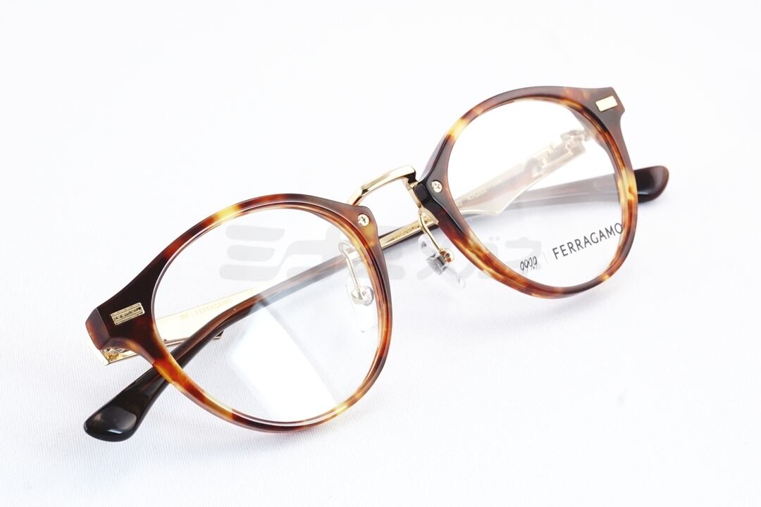 999.9×Ferragamo メガネ SF9019 240 コラボモデル アジアンフィット