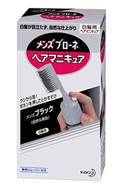 ブローネ メンズへアマニキュア ブラック クシ付 クシ付き 1個 (x 1)