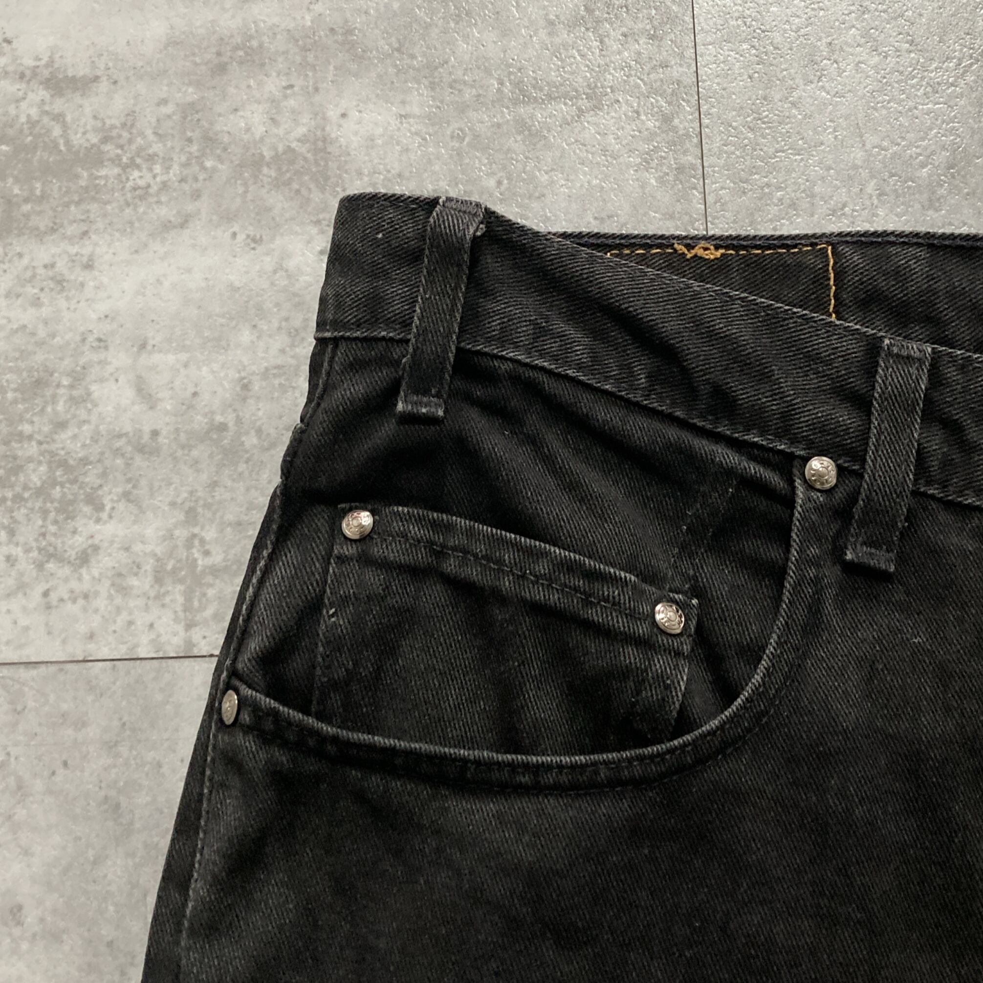 00s LEVI'S 505 USA製 W33 L34 ブラック ボタン裏513