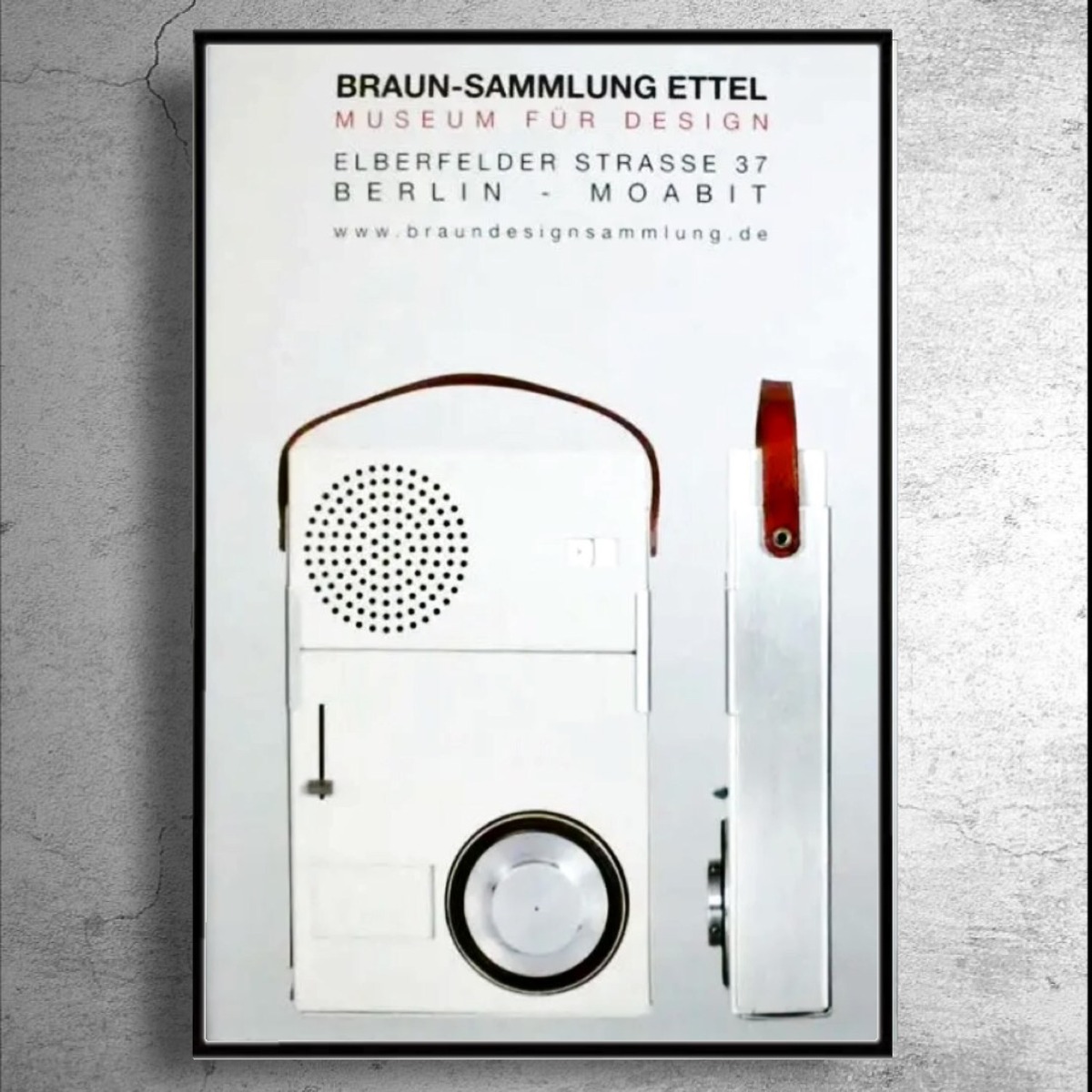 BRAUN ディーター・ラムスデザイン』ドイツでの展示ポスター/ブラウン-