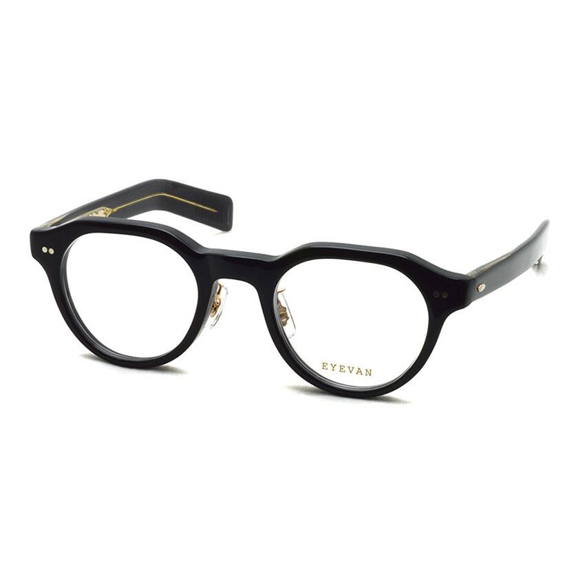 EYEVAN / LUBIN(44)-RX / PBK ピアノブラック メガネ クラウンパント