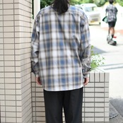 cotton ombre check shirt